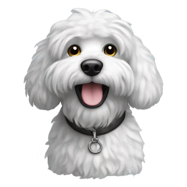 Black and white fur doodle sticker