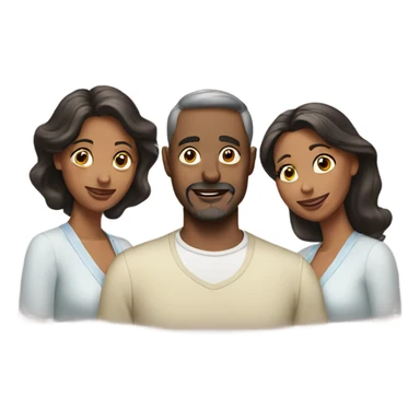 man with two wives sticker
