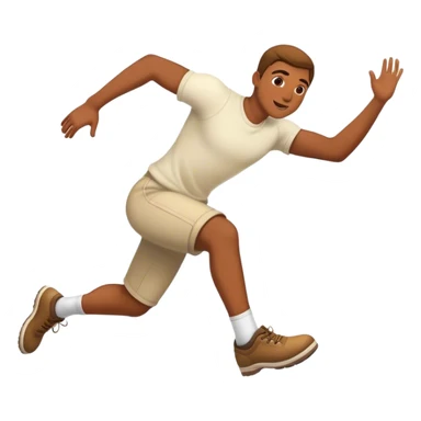 A person taking a leap sticker