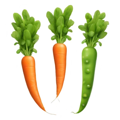 peas and carrots sticker