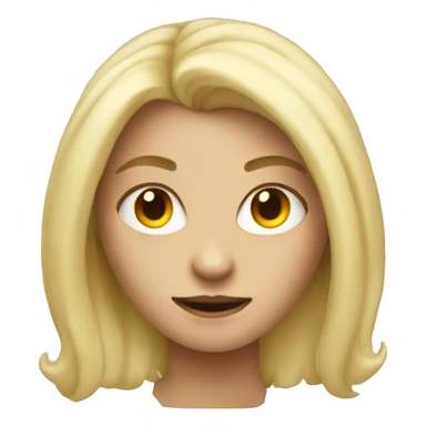 blonde girl demon sticker