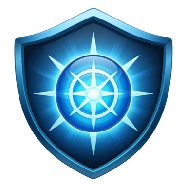 high tech space energy shield sticker