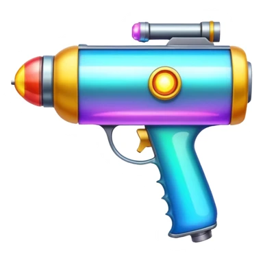 colorfulplasma ray gun sticker