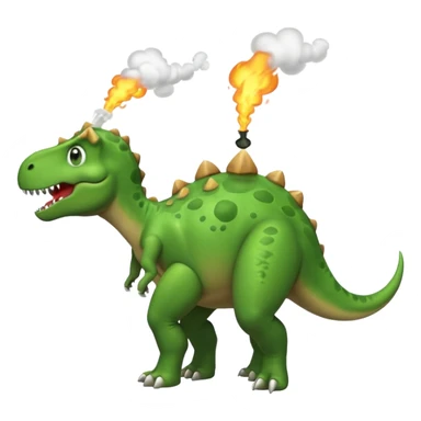 Dino farting from his butt sticker