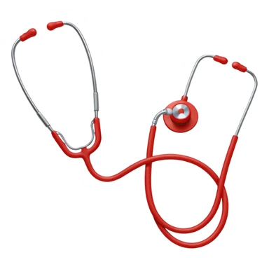 red phonendoscope sticker