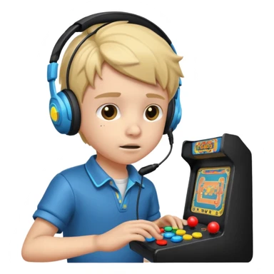 Retro Arcade Kid sticker