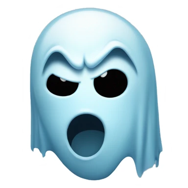 ghost face with bloo sticker
