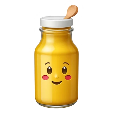 Mustard bottle sticker