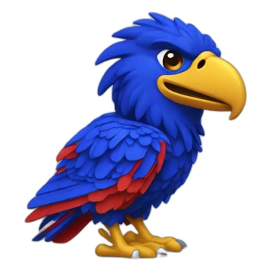 sports jayhawk mascot sticker