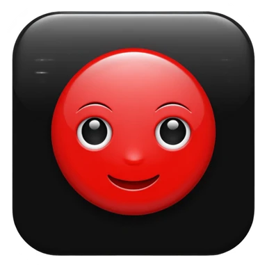 black and red internet Icon sticker