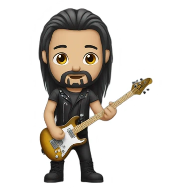 Metal musician sticker