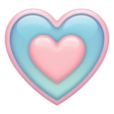 pastel heart with a translucent effect sticker
