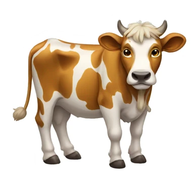 cow mixed lion sticker