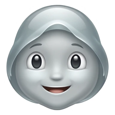 quartz with a cute face sticker