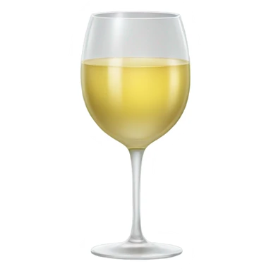 White wine in a wine glass sticker