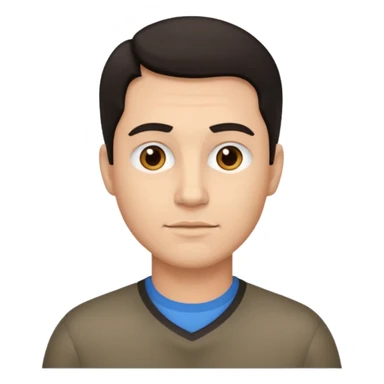 dark hair father sticker