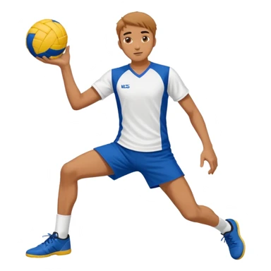 Man playing sepak takraw sticker