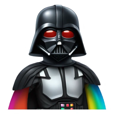 Darth Vader wearing a tutu ￼ sticker