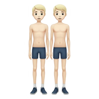 anorexic guy full skinny full body sticker