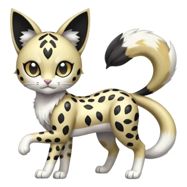 Meloetta-Gatomon-Liepard-Pokémon-Digimon-Fakémon-fusion-hybrid-creature sticker