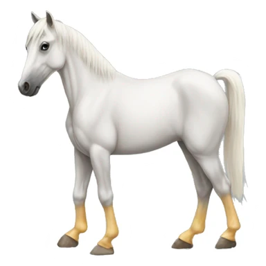 horse with human feet sticker