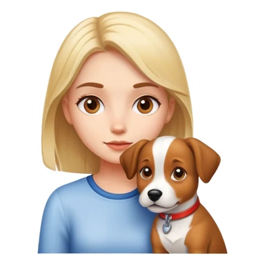 Clean girl with a dog sticker