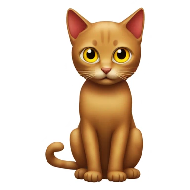 Gatto rosso con occhi gialli  sticker