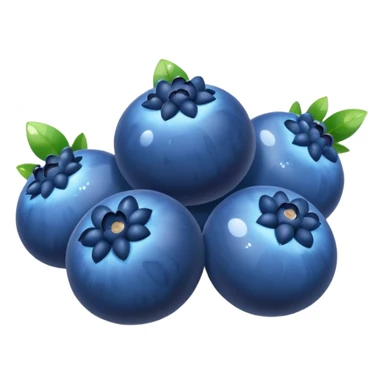 ultra realistic blueberries with glitter sticker