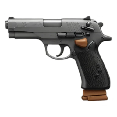 Deux main colle faisant des signe de pistolet pointaient le haut sticker