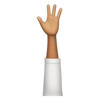 I raise my hands in the air sticker