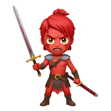 emoji mad with weapon sticker