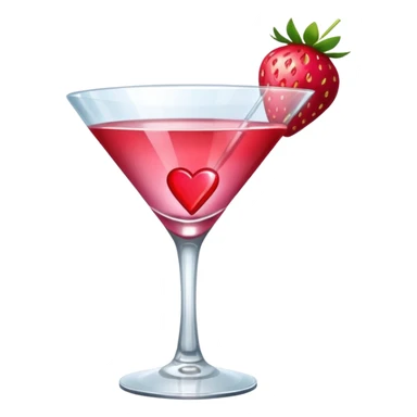 galentines red and pink cocktail sticker