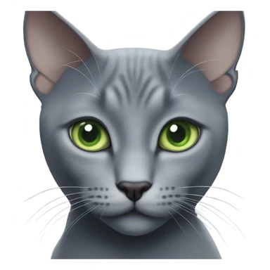 Russian blue cat sticker