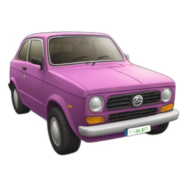 La voiture tes’a sticker