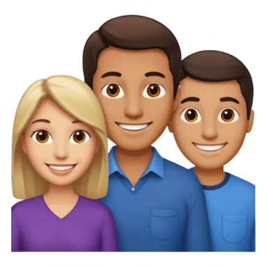 2 guys and a girl sticker