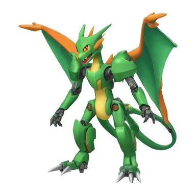 Mechanical Flygon-dragon-Charizard-raptor-Medabot-Mecha full body sticker