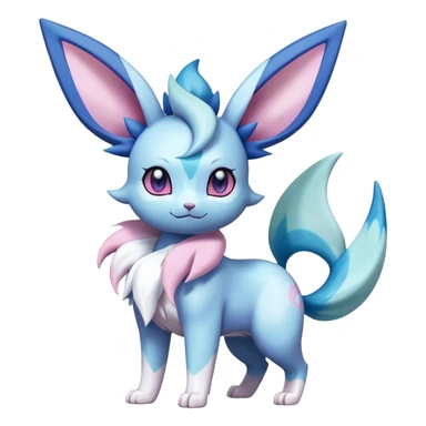 Kawaii Sylveon-Glaceon-Vaporeon-Espeon-Pokémon full body sticker