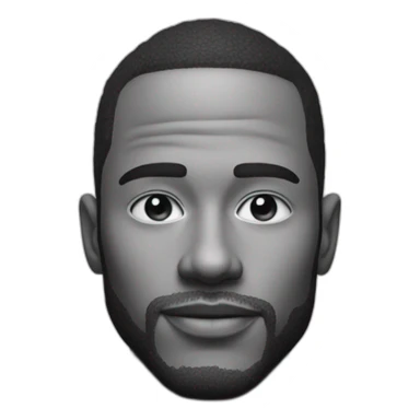 realist giga chad black and white sticker