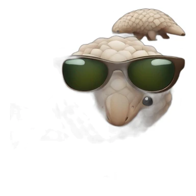 Pangolin con lentes oscuros sticker