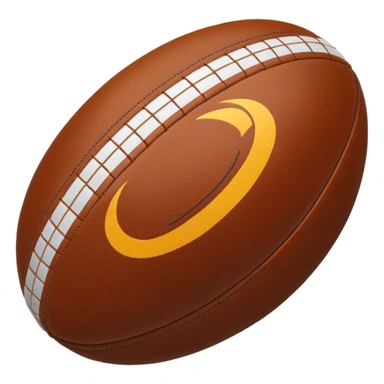 Rugby ball sticker