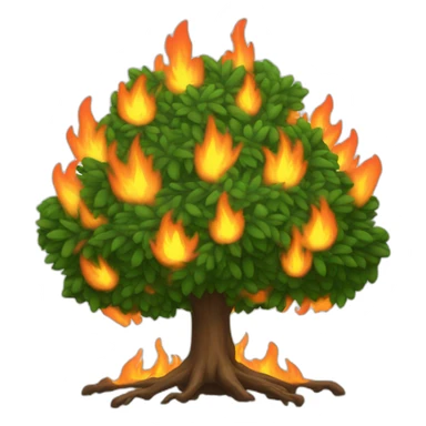 burning bush sticker