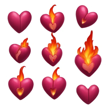 I need a bleeding heart. The fire heart is important for celebration but the bleeding heart says "I am so filled with human emotion about this that I can scarcely breathe" sticker
