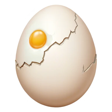 En egg that doesn't feel well sticker