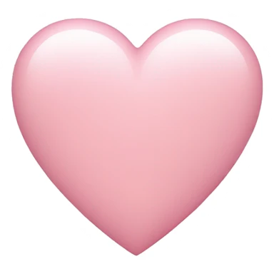 light pink heart  sticker