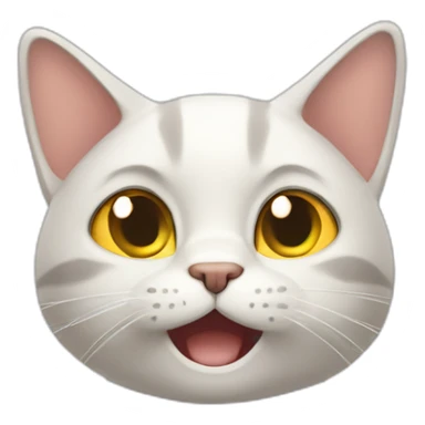 Blah blah cat  sticker