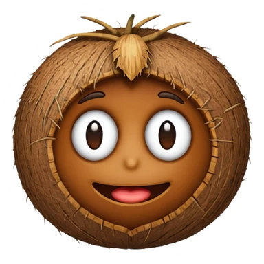 an indian coconut sticker