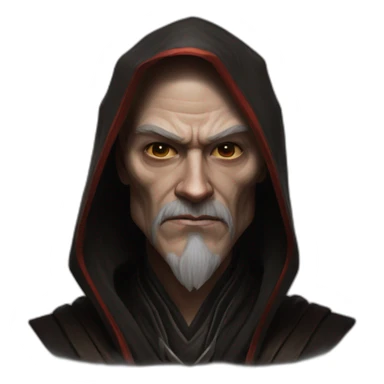 hyperrealist sith jedi in world of warcraft sticker