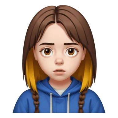 Billie Eilish just face  sticker