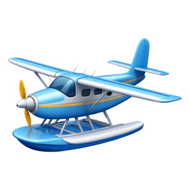 a seaplane on the water sticker
