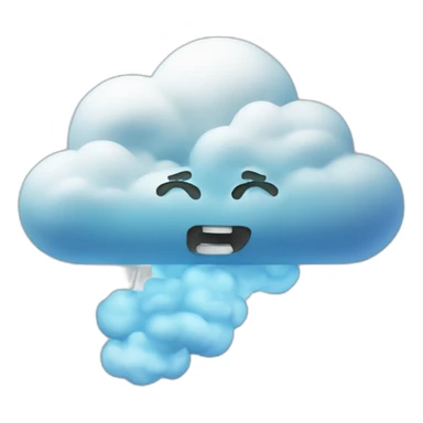 Vape with big cloud sticker